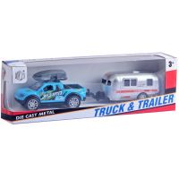 Alltoys Auto s přívěsem modré 2