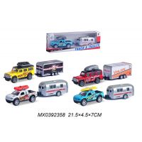 Alltoys Auto s přívěsem modré 3