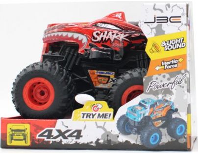 Alltoys Auto Shark kola 4 x 4 červené