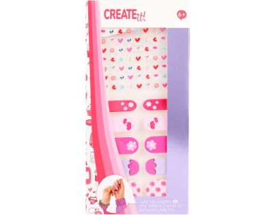 Alltoys Canenco Samolepky na nehty + 4 pilníky Create it!