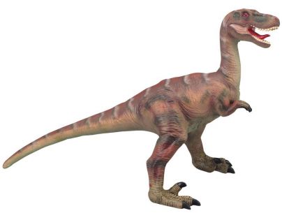 Alltoys Dinosaurus měkký Velociraptor 65 cm hnědý