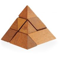 Alltoys Dřevěný hlavolam Pyramida