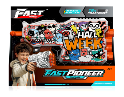 Alltoys Fast pioneer blaster manuální + 12 ks nábojů