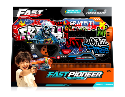 Alltoys Fast pioneer blaster manuální BH151 + 12 ks nábojů