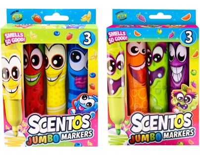 Alltoys Fixy voňavé Scentos Jumbo Funny Face 3ks