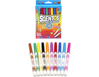 Alltoys Fixy voňavé Scentos tenké 10 ks