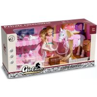 Alltoys Hrací set koník s panenkou a kočičkami - Poškozený obal 2