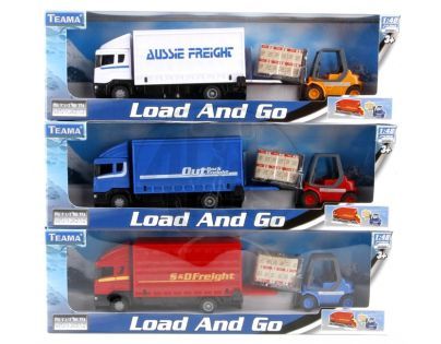 Kamion s vysokozdvižným vozíkem 1:48