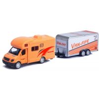 Alltoys Karavan s přívěsem oranžový