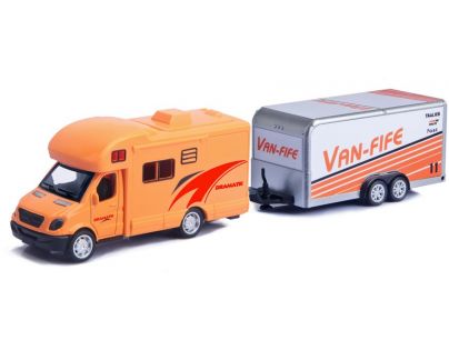 Alltoys Karavan s přívěsem oranžový