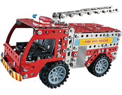 Alltoys Kovová stavebnice hasičské auto 292 dílků