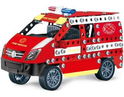Alltoys Kovová stavebnice Hasičské auto 314 dílků