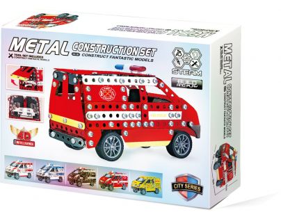 Alltoys Kovová stavebnice Hasičské auto 314 dílků