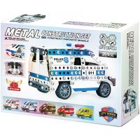 Alltoys Kovová stavebnice Policejní auto 314 dílků 2