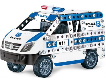 Alltoys Kovová stavebnice Policejní auto 314 dílků