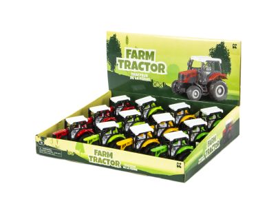 Alltoys Kovový model traktoru Pullback