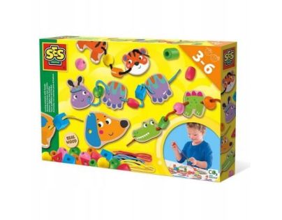 Alltoys Kreativní sada navlékání zvířátek pomocí korálků Alltoys Kreativní sada navlékání zvířátek pomocí korálků