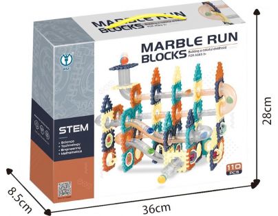 Alltoys Kuličkodráha Marble Run Blocks 110 ks