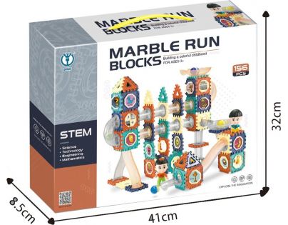 Alltoys Kuličkodráha Marble Run Blocks 156 ks