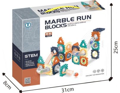 Alltoys Kuličkodráha Marble Run Blocks 66 ks