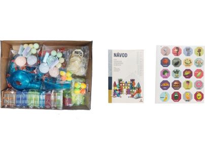 Alltoys Kuličková dráha magnetická se světlem 150 ks - Poškozený obal
