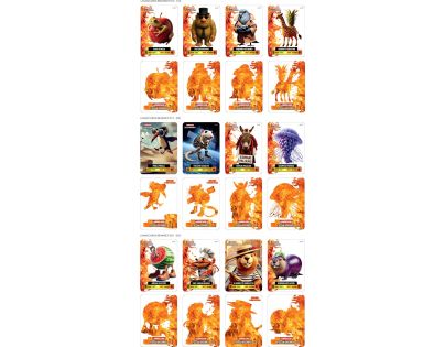 Alltoys Laminované sběratelské kartičky BrainRot