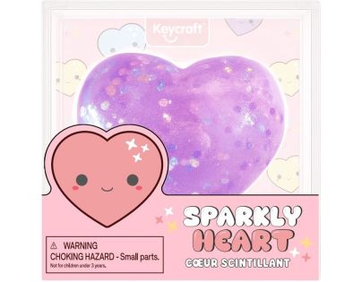 Alltoys Mačkací gelové třpytivé srdíčko