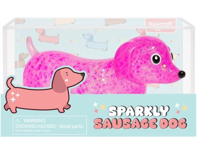 Alltoys Mačkací gelový třpytící Jezevčík