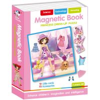 Alltoys Magnetická kniha skládačky princezny 85 ks
