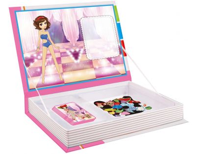Alltoys Magnetická kniha skládačky princezny 85 ks