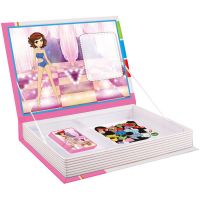 Alltoys Magnetická kniha skládačky princezny 85 ks 2