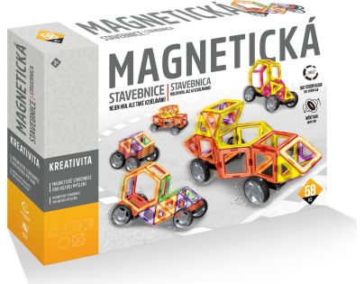 Alltoys Magnetická stavebnice 58 ks - Poškozený obal