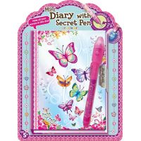Alltoys Mini deník s tajným perem Motýlci