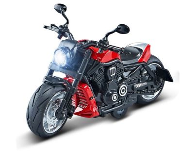 Alltoys Motorka 1 : 12 se světlem červená