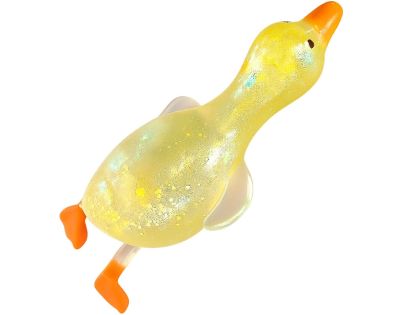 Alltoys Natahovací a mačkací třpytivá kachna