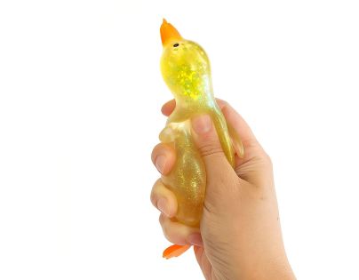 Alltoys Natahovací a mačkací třpytivá kachna