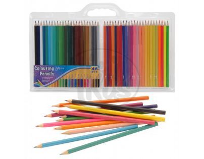 Pastelky dřevěné 48 barev