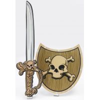 Alltoys Pěnový meč a štít Pirát