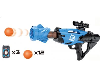 Alltoys Pistole na pěnové míčky 42 cm modrá