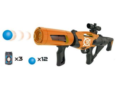Alltoys Pistole na pěnové míčky 52 cm oranžová