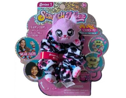 Alltoys Plyšová třpytivá gumička a zvířátko 2v1 ScrunchMiez Alltoys Plyšová třpytivá gumička a zvířátko 2v1 ScrunchMiez