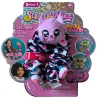 Alltoys Plyšová třpytivá gumička a zvířátko 2v1 ScrunchMiez