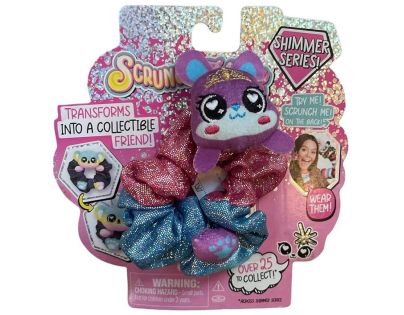 Alltoys Plyšová třpytivá gumička a zvířátko 2v1 ScrunchMiez Alltoys Plyšová třpytivá gumička a zvířátko 2v1 ScrunchMiez