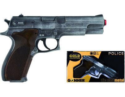 Alltoys Policejní pistole Gold - Poškozený obal