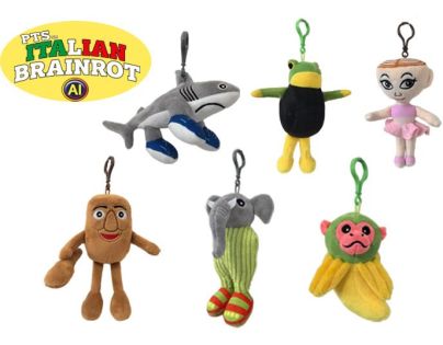 Alltoys Přívěsek plyšový Brainrot 10 cm