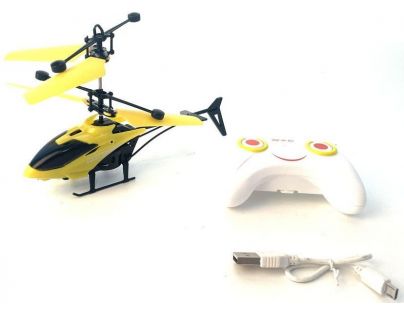 Alltoys RC Helikoptéra 17 cm žlutá