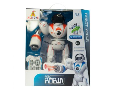 Alltoys Robot Robin oranžovo - bílý