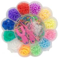 Alltoys Sada gumiček 900 ks na výrobu náramků Loom band Květina 2