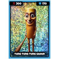 Alltoys Sběratelské karty holografické  BrainRot + tetování 5