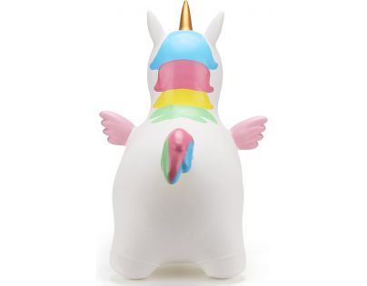 Alltoys Skákací zvířátko Bílý jednorožec